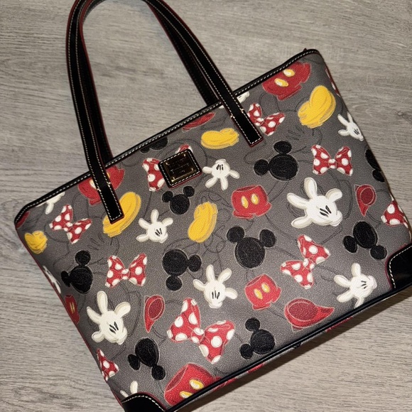 Dooney & Bourke Handbags - Dooney & Bourke Gray Tote with Disney Motif